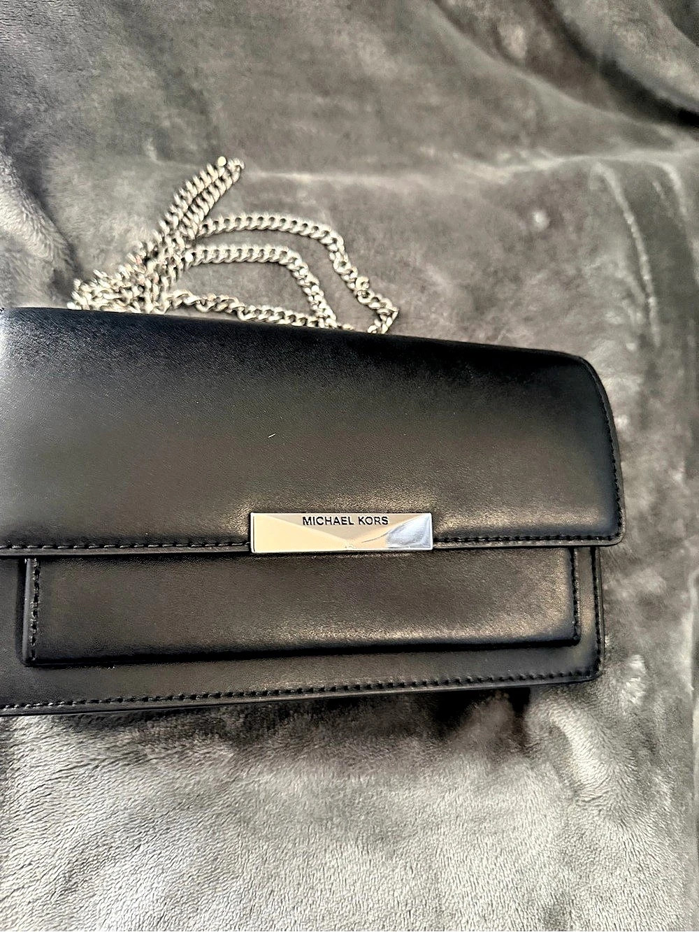 Michael Kors Black Chain Shoulder Clutch